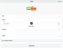Tablet Screenshot of onlinetour.cz